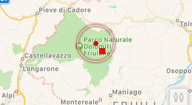 Terremoto in provincia di Udine, scossa di magnitudo 3.7 a Forni di Sotto. Avvertito in tutto il Friuli e in Veneto