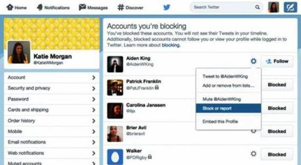 Twitter aiuta i suoi utenti, nuove misure per segnalare abusi e bloccare "amici" molesti
