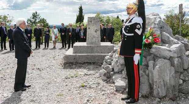 Grande Guerra, il presidente Mattarella: «Il Tricolore è il simbolo delle sofferenze di tutti»