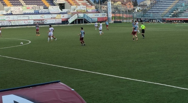 Il Fc Rieti esce a testa alta dall'Aquila: il test finisce 1-0 per gli abruzzesi. Battisti: «Segnali confortanti»