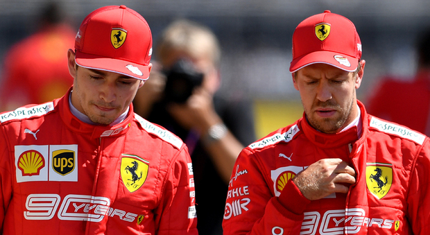Charles Leclerc e Sebastian Vettel