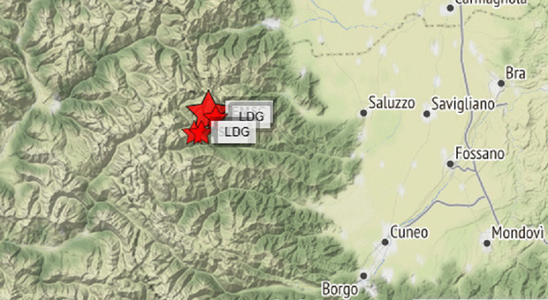 Terremoto Cuneo di 3.2, avvertito in Piemonte e Liguria: paura sui social