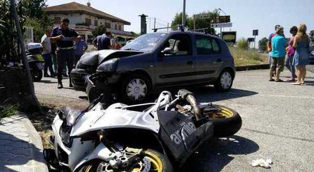 I due mezzi coinvolti nell'incidente sulla superstrada Formia-Cassino