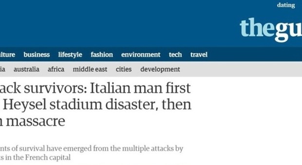 The Guardian racconta la storia di Natalucci scampato a due stragi
