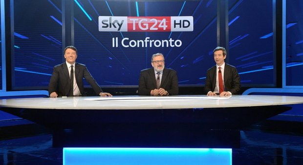 Primarie Pd: Renzi, Orlando e Emiliano alla sfida su Sky. Scontro su affluenza e 80 euro. "Alitalia? Va salvata"
