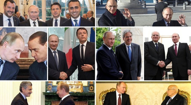 L'ambasciata russa condivide su Facebook foto dello zar con i politici italiani: «C'è molto da ricordare»