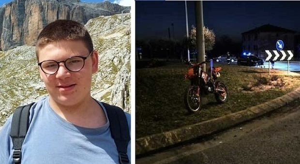 Incidente a Pagnano d'Asolo, auto piomba su un gruppo di giovani motociclisti, morto il 92enne alla guida e un 16enne travolto, Thimoty Dal Bello