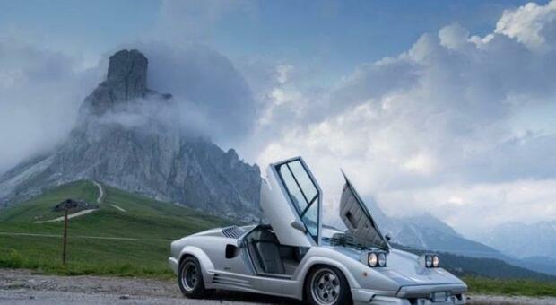 Lamborghini e passo Giau, un'accoppiata di eccellenze sulle Dolomiti