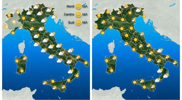 Previsioni Meteo, Italia divisa in due nel weekend: punte di 32° al Centro-Nord