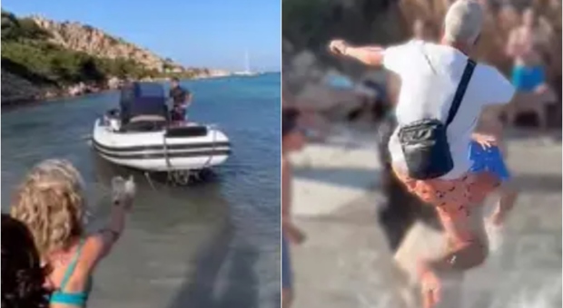 Turisti maleducati in riva con il gommone, scoppia una rissa: insulti e un calcio volante sulla spiaggia a La Maddalena