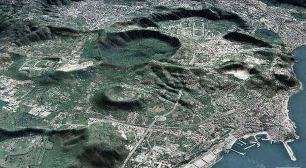 Il super vulcano Campi Flegrei a Napoli (INGV)