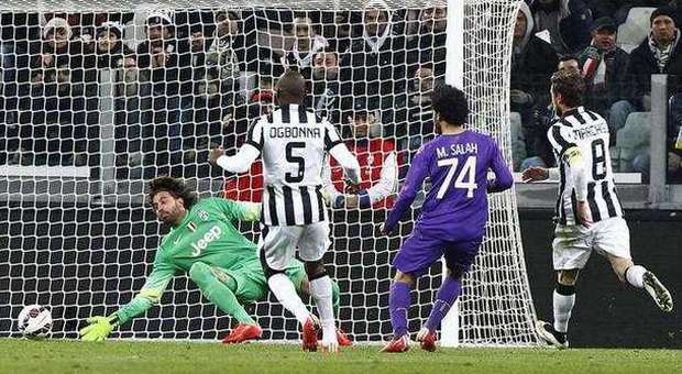 Coppa Italia, Juve-Fiorentina 1-2: la doppietta ​di Salah piega i bianconeri allo Stadium