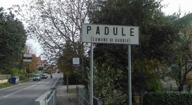 L'abitato di Padule, frazione a est della città