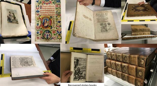 Preziosi libri rari e antichi rubati restituiti al proprietario: valgono più di tre milioni di euro