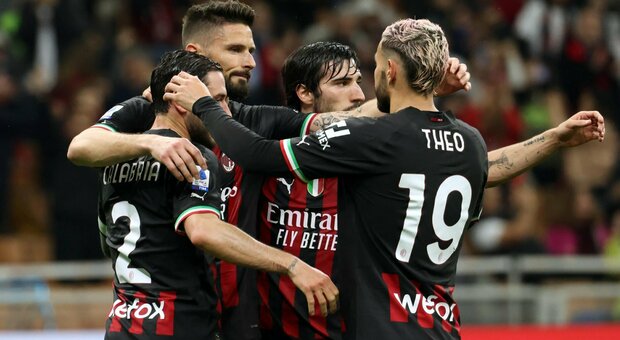 Milan-Samp 5-1: Leao, Giroud (tripletta) e Brahim Diaz spingono i rossoneri a -1 dalla Lazio