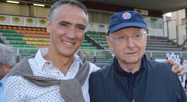 Federico Petrolini, a sinistra, con Sergio Schiavoni
