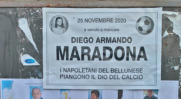 Un'epigrafe di Diego Armando Maradona a Seren del Grappa