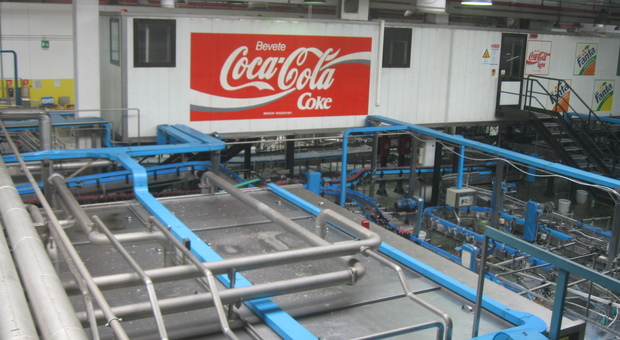 Lo stabilimento di Marcianise della Coca Cola