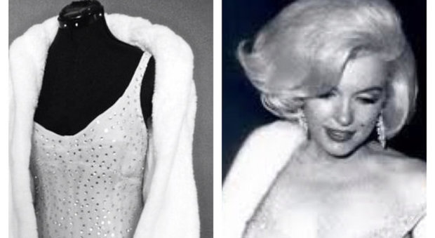All'asta l'abito che Marilyn indossò per cantare "happy birthday" a Kennedy