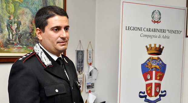 Il comandante della Compagnia dei carabinieri di Adria Davide Papasodaro