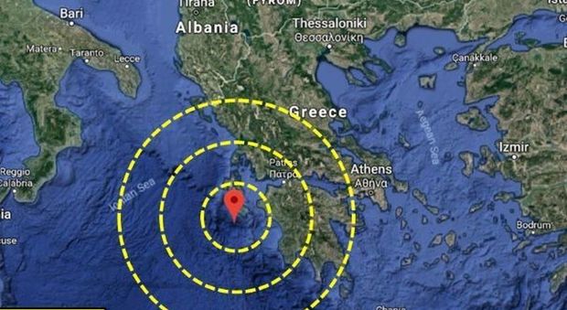 Terremoto violentissimo nel Peloponneso. «Avvertito in Sicilia, Calabria e Puglia»