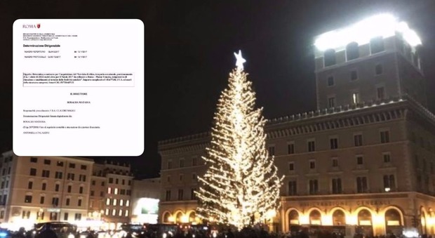 L'albero di Natale di Piazza Venezia non piace ai romani: ecco quanto è costato "Spelacchio"