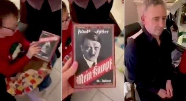 Il nonno regala al nipotino la copia del Mein Kampf di Adolf Hitler: «Mi aveva chiesto il videogioco Minecraft». Il video è virale