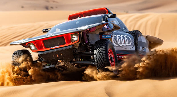 L'Audi RS Q e-tron vincitrice della edizione 2024 della Dakar