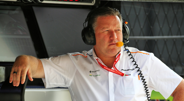 Nella foto, Zak Brown, team principal McLaren