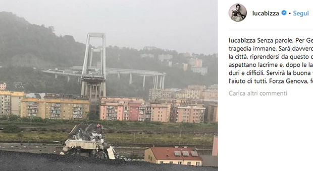 Luca Bizzarri e la tragedia di Genova: «Senza parole. Ci aspettano lacrime, poi tempi duri e difficili»