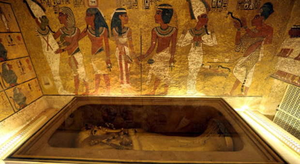 Viterbo; la riproduzione della tomba di Tutankhamon