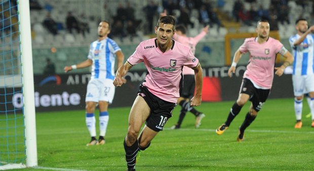Pescara-Palermo finisce 2-2: reti di Capone, Chochev, Nestorovski e Brugman