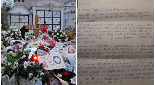 Giulia Cecchettin, spunta una lettera sulla tomba: «Ero ossessivo con la mia ex come Filippo, dopo la tua morte mi sono fermato»