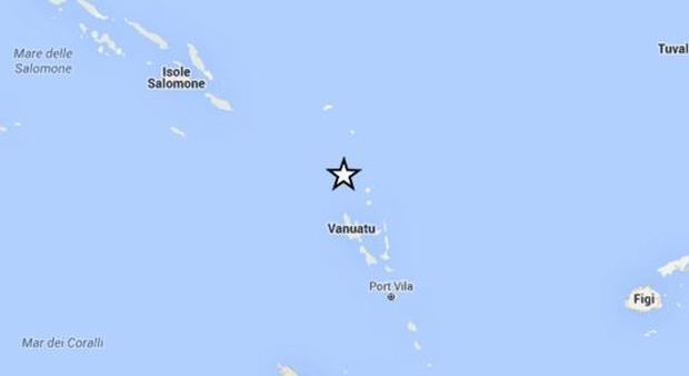 Terremoto nel Pacifico di magnitudo 6.8: l'epicentro al largo delle Vanuatu