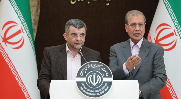 Il viceministro Iraj Harirchi (a sinistra)