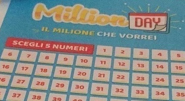 Million Day, i numeri vincenti di oggi martedì 2 luglio 2019