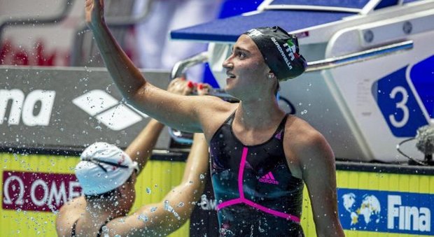 Simona Quadarella medaglia d'argento negli 800 metri stile libero ai Mondiali di Nuoto