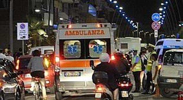 Un'ambulanza in azione