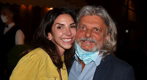 Massimo Ferrero (aka Viperetta) produttore cinematografico e proprietario della squadra di calcio di serie A Sampdoria e la moglie, Emanuela Ramunni