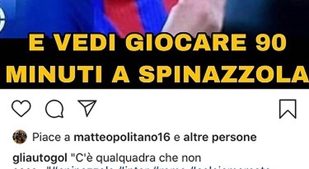 Caso Spinazzola-Politano: spunta il "like" polemico su Instagram