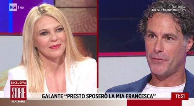 Fabio Galante, il suo amore per Francesca a Storie Italiane: «Voglio sposarla». Eleonora Daniele raggiante