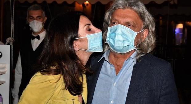 Massimo Ferrero (aka Viperetta) produttore cinematografico e proprietario della squadra di calcio di serie A Sampdoria e la moglie, Emanuela Ramunni