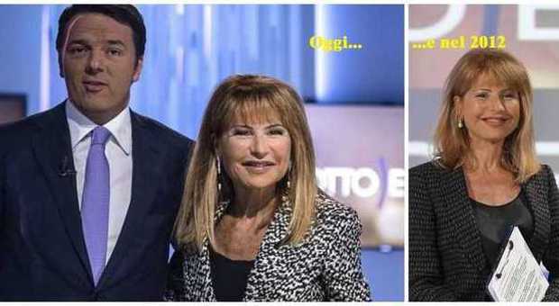 Lilli Gruber torna a "Otto e mezzo" con Renzi. Lineamenti cambiati: cosa è successo al viso?