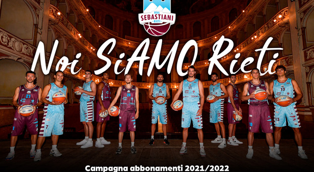 Real Sebastiani, “Noi siAMO Rieti”. Al via la campagna abbonamenti della stagione 2021/22