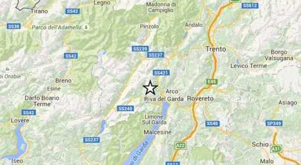 Terremoto nel Nordest: scossa di magnitudo 3.7 avvertita tra Trento e Riva del Garda