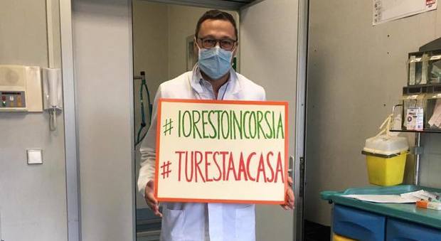 Coronavirus, l'appello da Belcolle: «Non siamo eroi, ma #iorestoincorsia, #turestaacasa»