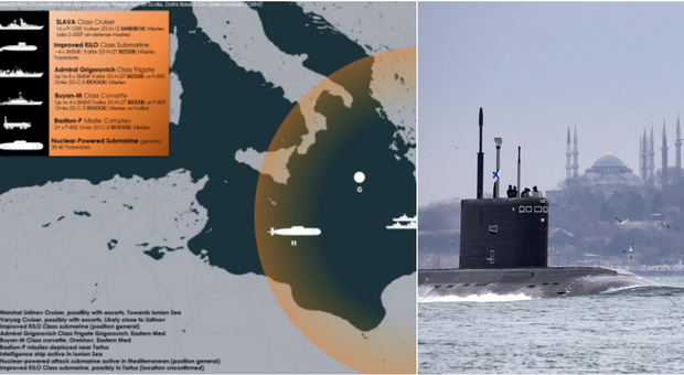 Sottomarino nucleare russo nel Mediterraneo: lo "Squalo" di Putin alza la tensione con la Nato