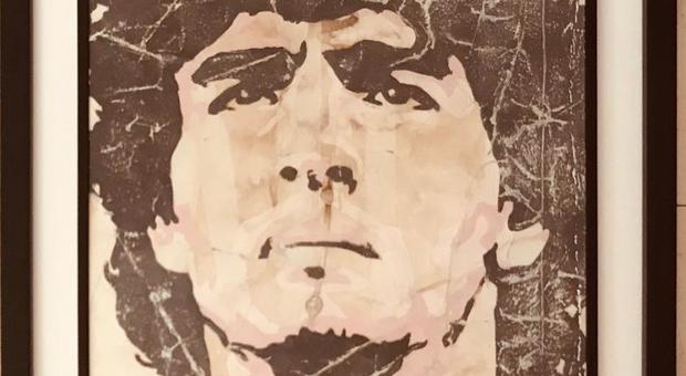 Napoli, un'opera d'arte su Maradona all'asta per solidarietà