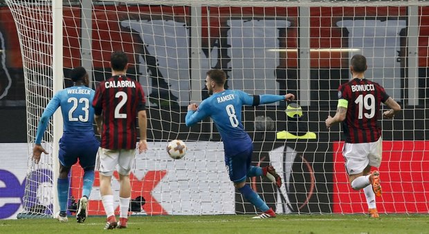 Milan-Arsenal 0-2: Mkhitaryan e Ramsey mandano ko Gattuso