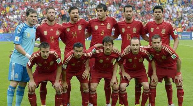 L'undici iniziale della Spagna contro il Cile (LaPresse)